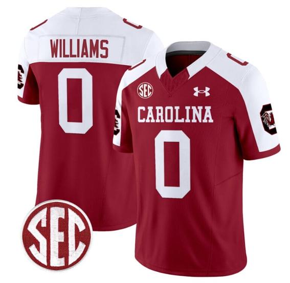 Men's Debo Williams Jersey #0 South Carolina Gamecocks Football 1980 Throwback Vapor Limited Garnet Alternate