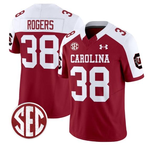 Men's George Rogers Jersey #38 South Carolina Gamecocks Football 1980 Throwback Vapor Limited Garnet Alternate