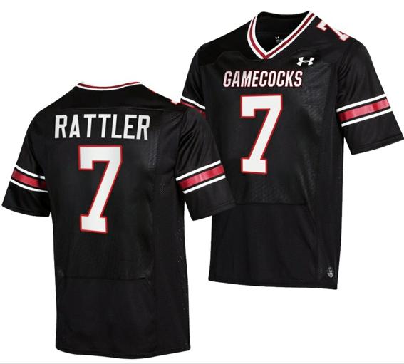 Men's South Carolina Gamecocks Spencer Rattler Jersey #7 College Football Stitched Black 2023