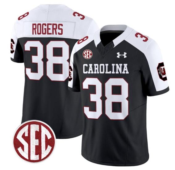 Men's George Rogers Jersey #38 South Carolina Gamecocks Football 1980 Throwback Vapor Limited Black Alternate