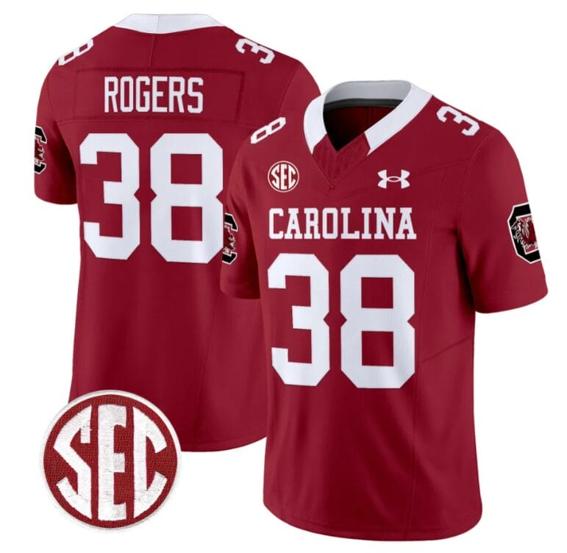 Men's George Rogers Jersey #38 South Carolina Gamecocks Football 1980 Throwback Vapor Limited Garnet