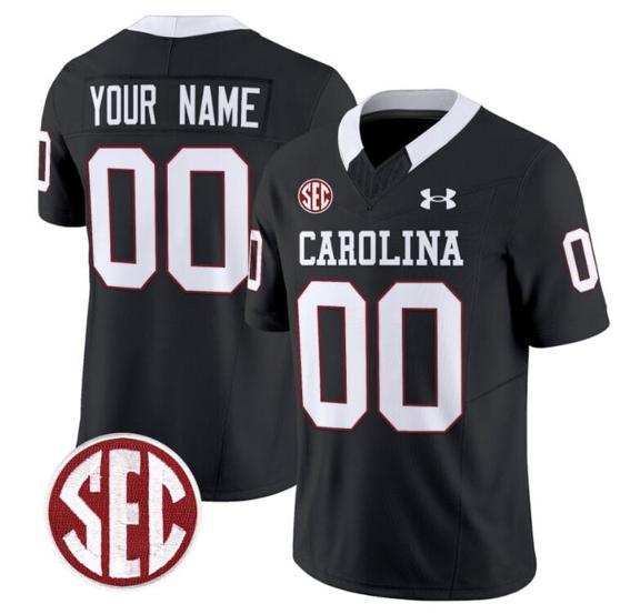 Men's Custom South Carolina Gamecocks Jersey Name and Number Football 1980 Throwback Vapor Limited Black