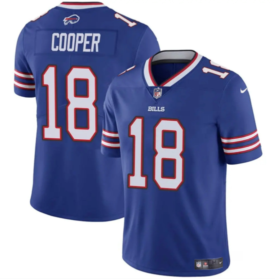 Men's Buffalo Bills #18 Amari Cooper Royal 2024 Vapor Untouchable Limited Stitched Football Jersey