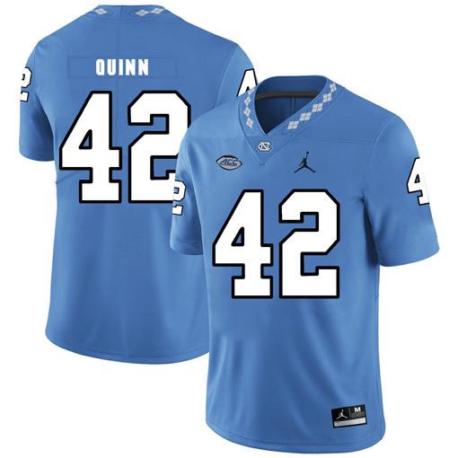 Men's North Carolina Tar Heels #42 Robert Quinn Football Jersey Blue