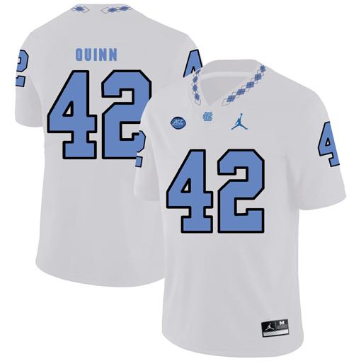 Men's North Carolina Tar Heels #42 Robert Quinn Football Jersey White