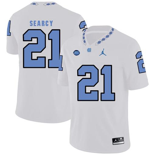 Men's North Carolina Tar Heels #21 Da'Norris Searcy Football Jersey White