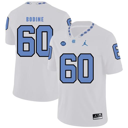 Men's North Carolina Tar Heels #60 Russell Bodine Football Jersey White