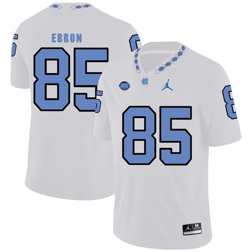 Men's North Carolina Tar Heels #85 Eric Ebron NCAA Football Jersey White