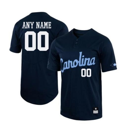 Men's Custom North Carolina Jersey Name and Number Tar Heels Baseball NCAA College Navy