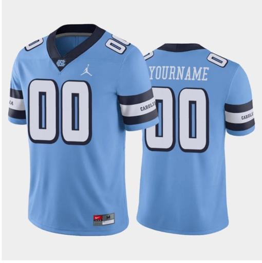 Men's Custom North Carolina Tar Heels Jersey Name and Number College Football Blue