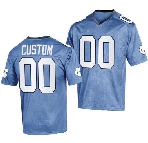 Men's Custom North Carolina Jersey Name and Number College Football 2023 Replica Blue