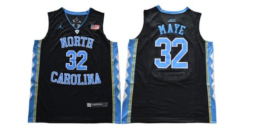 Men's North Carolina Tar Heels #32 Maye NCAA Basketball Jersey Black