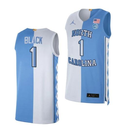 Men's Men's #1 Leaky Black Jersey North Carolina Tar Heels College Basketball Jerseys Blue White