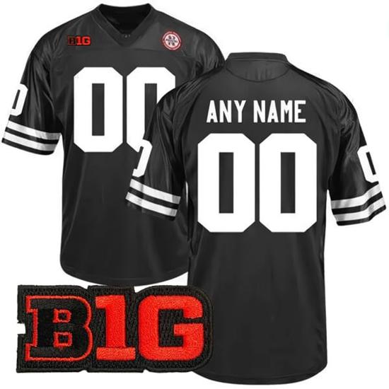 Men's Custom Nebraska Cornhuskers Jersey Name and Number College Football Black All Stitched