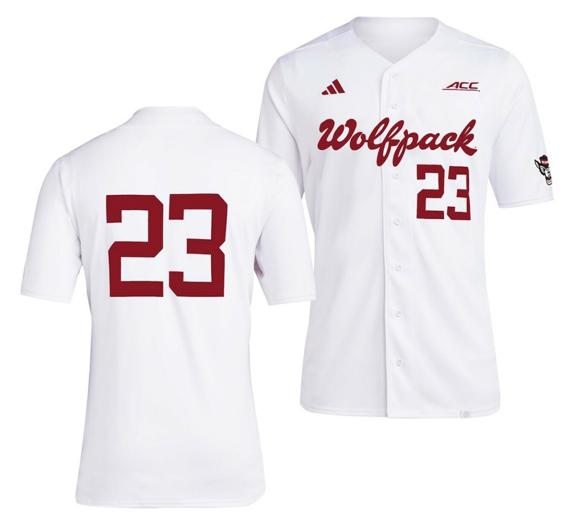 Men's NC State Wolfpack Baseball Jersey NCAA College Team White #23