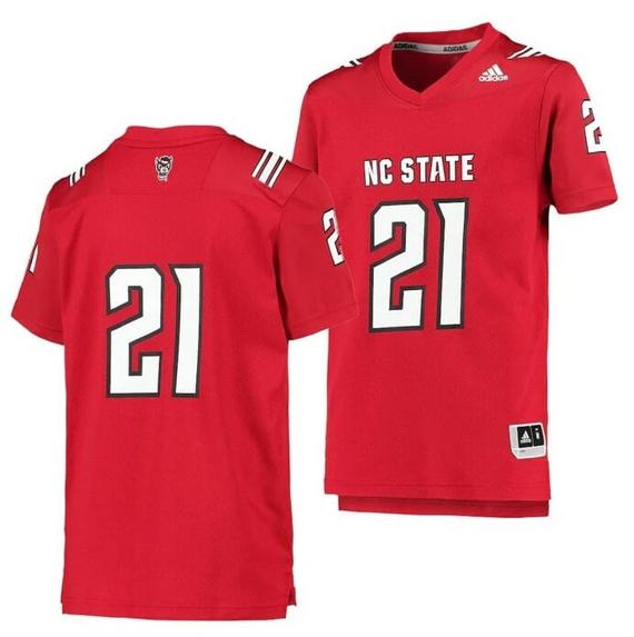 Men's Custom NC State Wolfpack Football Jersey Red College Replica Jersey