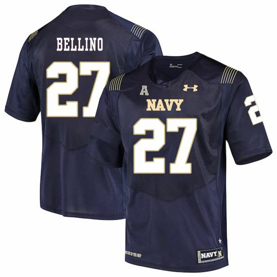 Men's Navy Midshipmen #27 Joe Bellino College Football Jersey Stitched