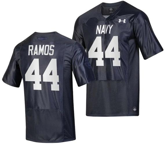 Men's Colin Ramos Jersey #44 Navy Midshipmen Silent Service Replica College Football Navy