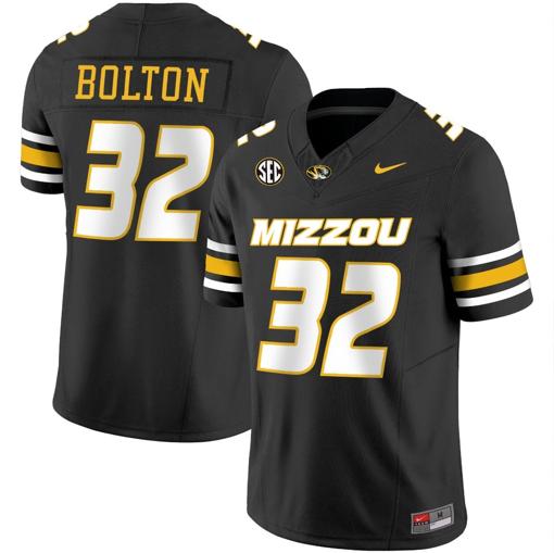 Men's Nick Bolton Jersey #32 Missouri Tigers Vapor Limited College Football Stitched Black