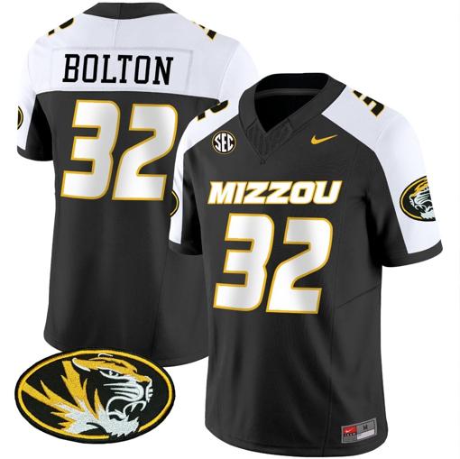 Men's Nick Bolton Jersey #32 Missouri Tigers Vapor Limited College Football Stitched Black Alternate