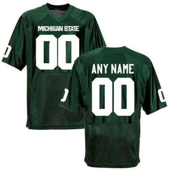 Men's Personalized Michigan State Jersey Name Number Football