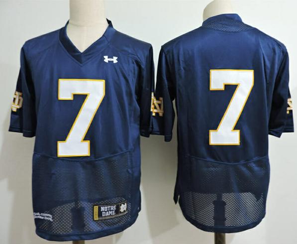 Men's Notre Dame Fighting Irish #7 College Football Jersey