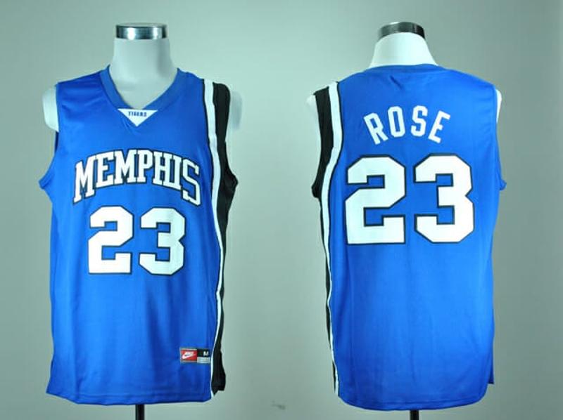 Men's Memphis Tigers #23 Derrick Rose NCAA Basketball Jersey