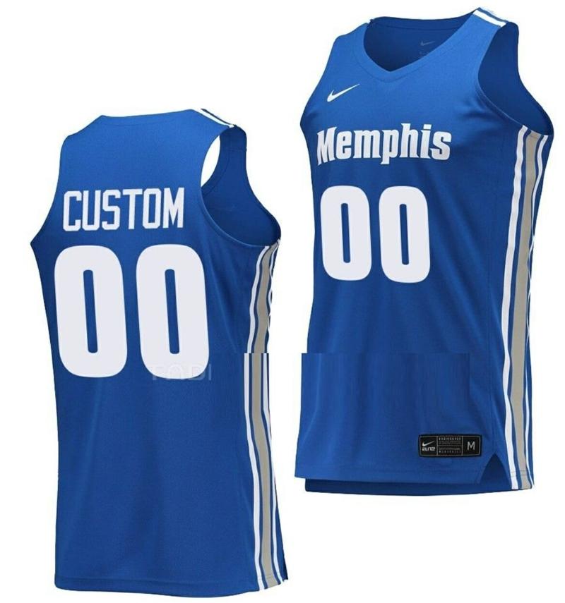 Men's Custom Memphis Tigers Jersey Name and Number College Basketball Royal