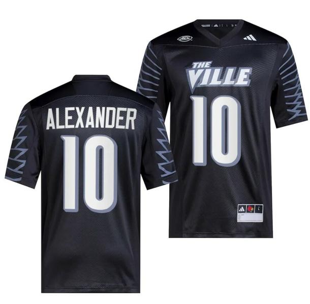 Men's Louisville Cardinals Jaire Alexander Jersey #10 College Football 2023 Premier Black