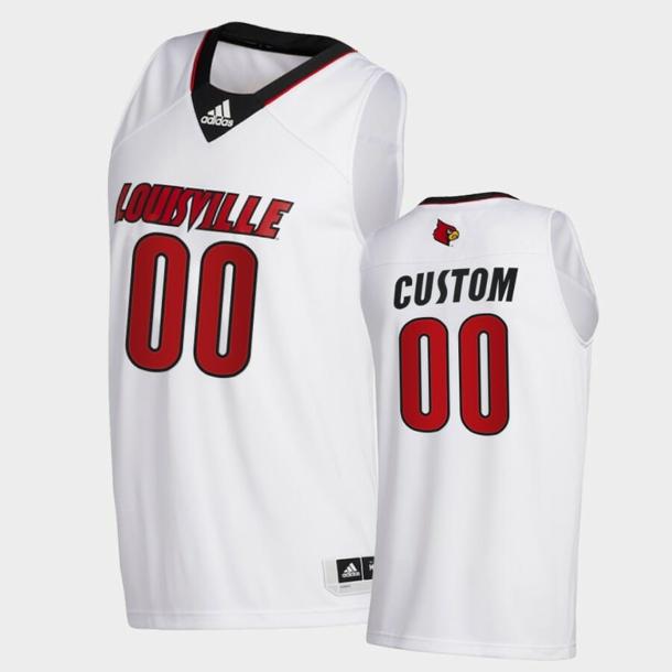 Men's Custom Name Number Louisville Cardinals White College Basketball Swingman Jersey