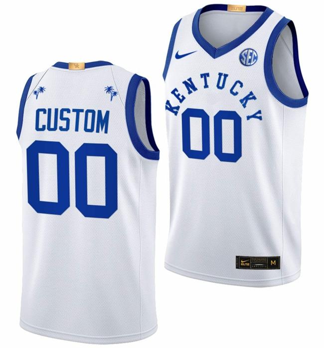 Men's Custom Kentucky Wildcats Jersey Name and Number College Basketball Big Blue Bahamas