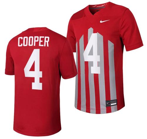 Men's Iowa State Cyclones Jeremiah Cooper Jersey Throwback College Football Game Cardinal #4