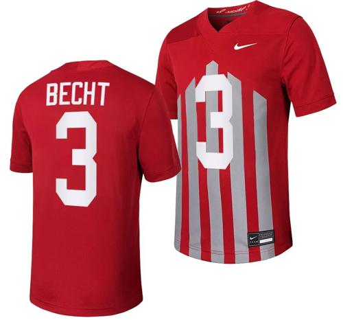 Men's Iowa State Cyclones Rocco Becht Jersey Throwback College Football Game Cardinal #3