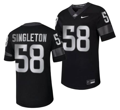 Men's Iowa State Cyclones JR Singleton Jersey Alternate College Football Black #58