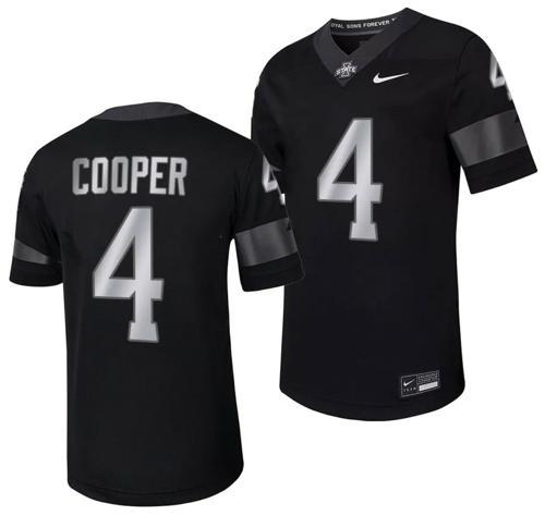 Men's Iowa State Cyclones Jeremiah Cooper Jersey Alternate College Football Black #4