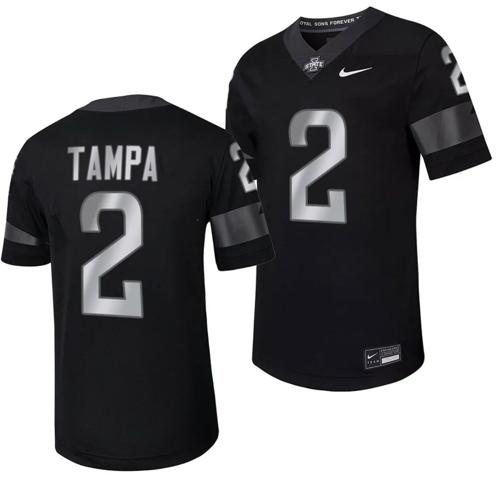 Men's Iowa State Cyclones TJ Tampa Jersey Alternate College Football Black #2