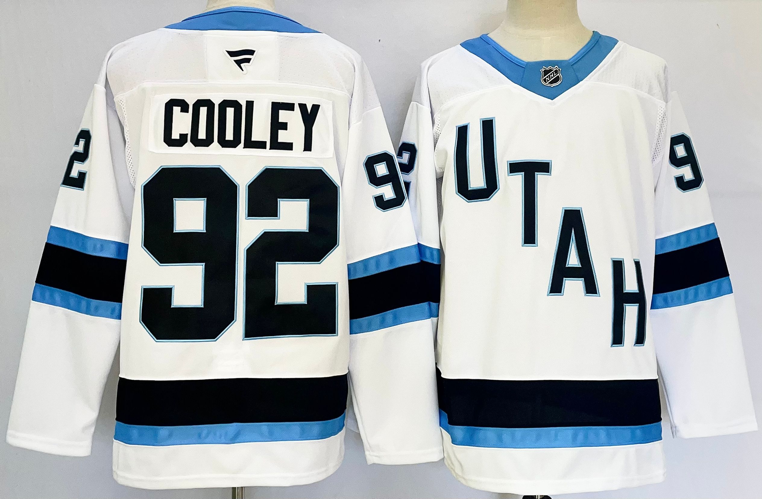 Men's Utah Hockey Club #92 Logan Cooley White 2024-25 Stitched Jersey