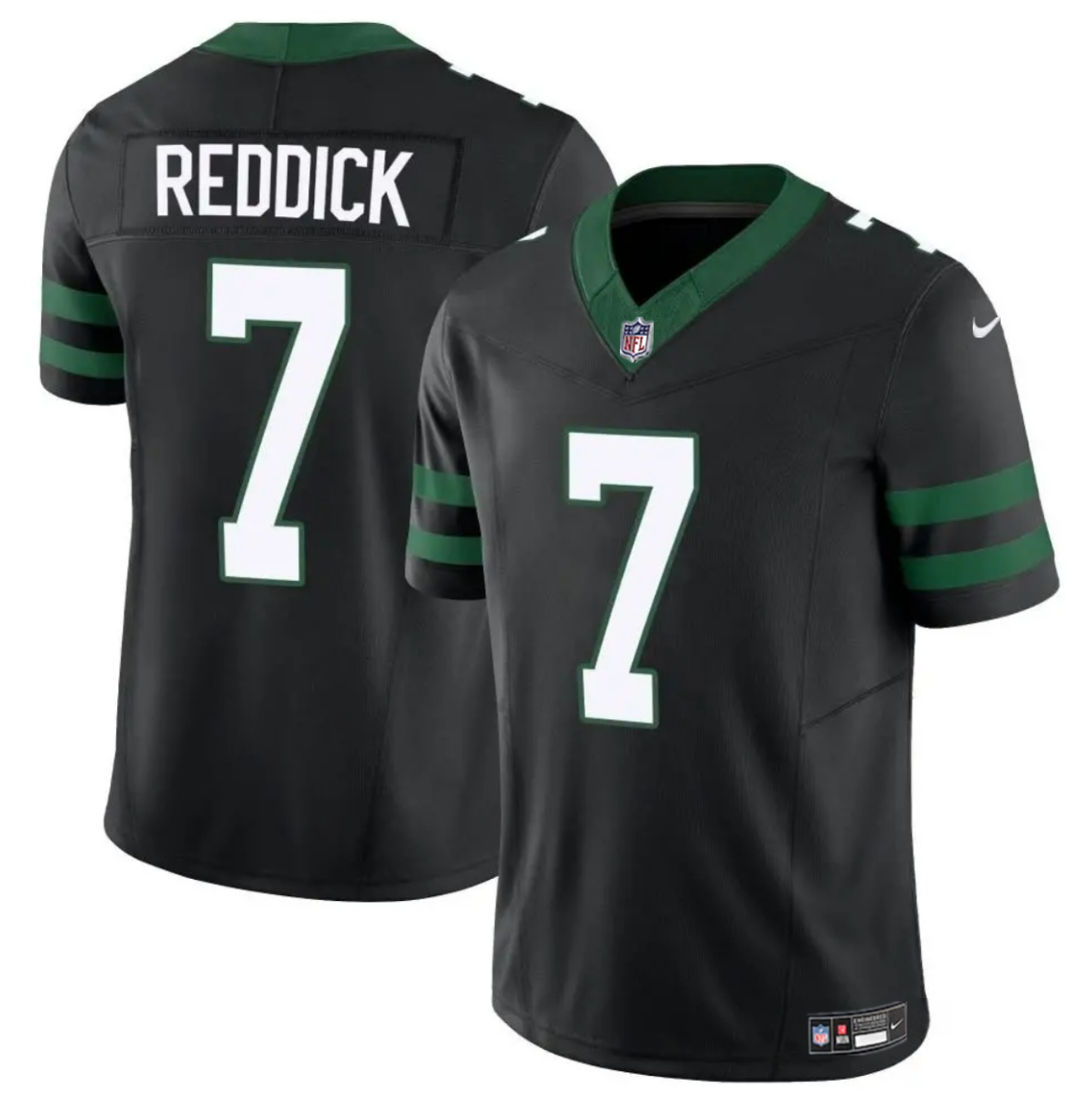 Youth New York Jets #7 Haason Reddick Black 2024 F.U.S.E. Vapor Limited Stitched Jersey