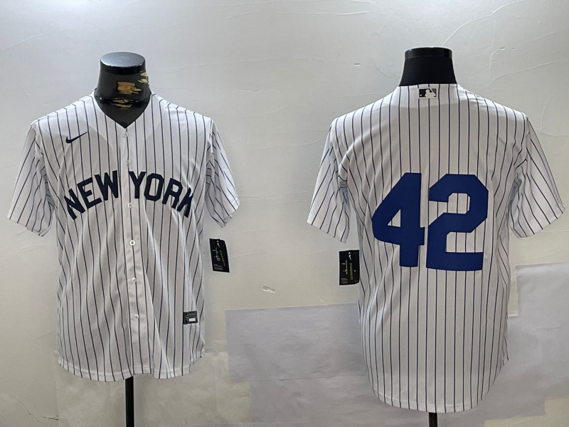 Men's New York Yankees #42 Jackie Robinson White Cool Base Stitched Jersey