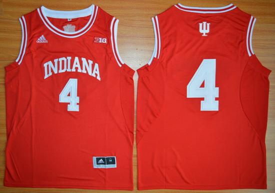 Men's Indiana Hoosiers #4 Victor Oladipo Basketball Jersey White Red