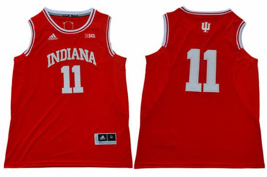 Men's Indiana Hoosiers #11 Isiah Thomas NCAA Basketball Jersey New Red