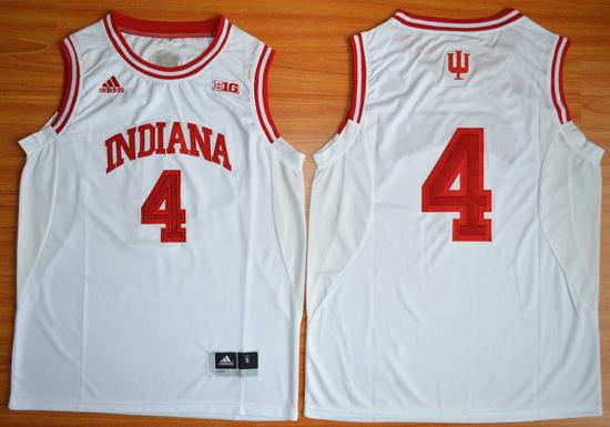 Men's Indiana Hoosiers #4 Victor Oladipo NCAA Basketball Jersey Red White