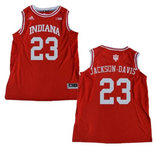 Men's NCAA Trayce Jackson Davis Jersey Indiana Hoosiers 23 College Basketball Jerseys