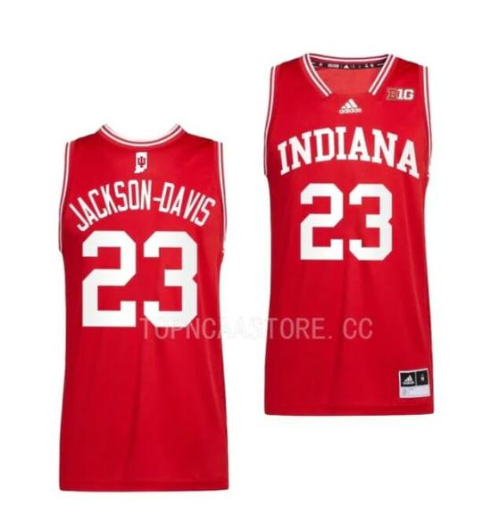 Men's Men's #23 Trayce Jackson Davis Jersey Indiana Hoosiers College Basketball Jerseys Red