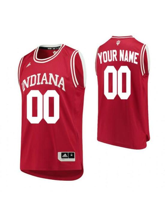 Men's Custom Indiana Hoosiers Jersey College Basketball Name and Number Red