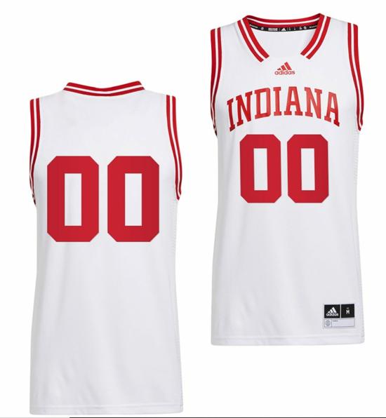 Men's Custom Indiana Hoosiers Jersey Name and Number College Basketball Reverse Retro White