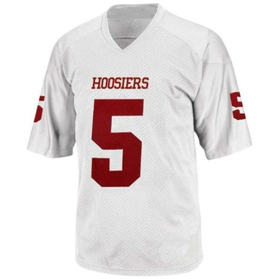 Men's Indiana Hoosiers Custom Jersey NCAA College Football White