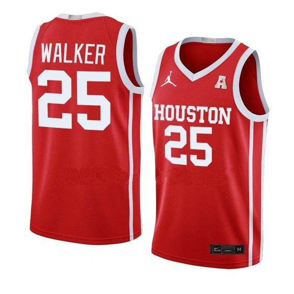 Men's #25 Jarace Walker Jersey Houston Cougars College Basketball Red