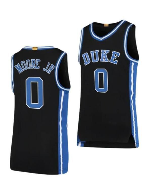 Men's Men's #0 Wendell Moore Jr Jersey Duke Blue Devils College Basketball Jerseys Black