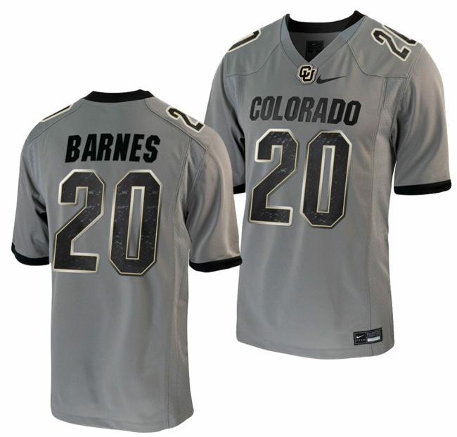 Men's Nike Robert Barnes Jersey Colorado Buffaloes College Football Untouchable Game Grey #20